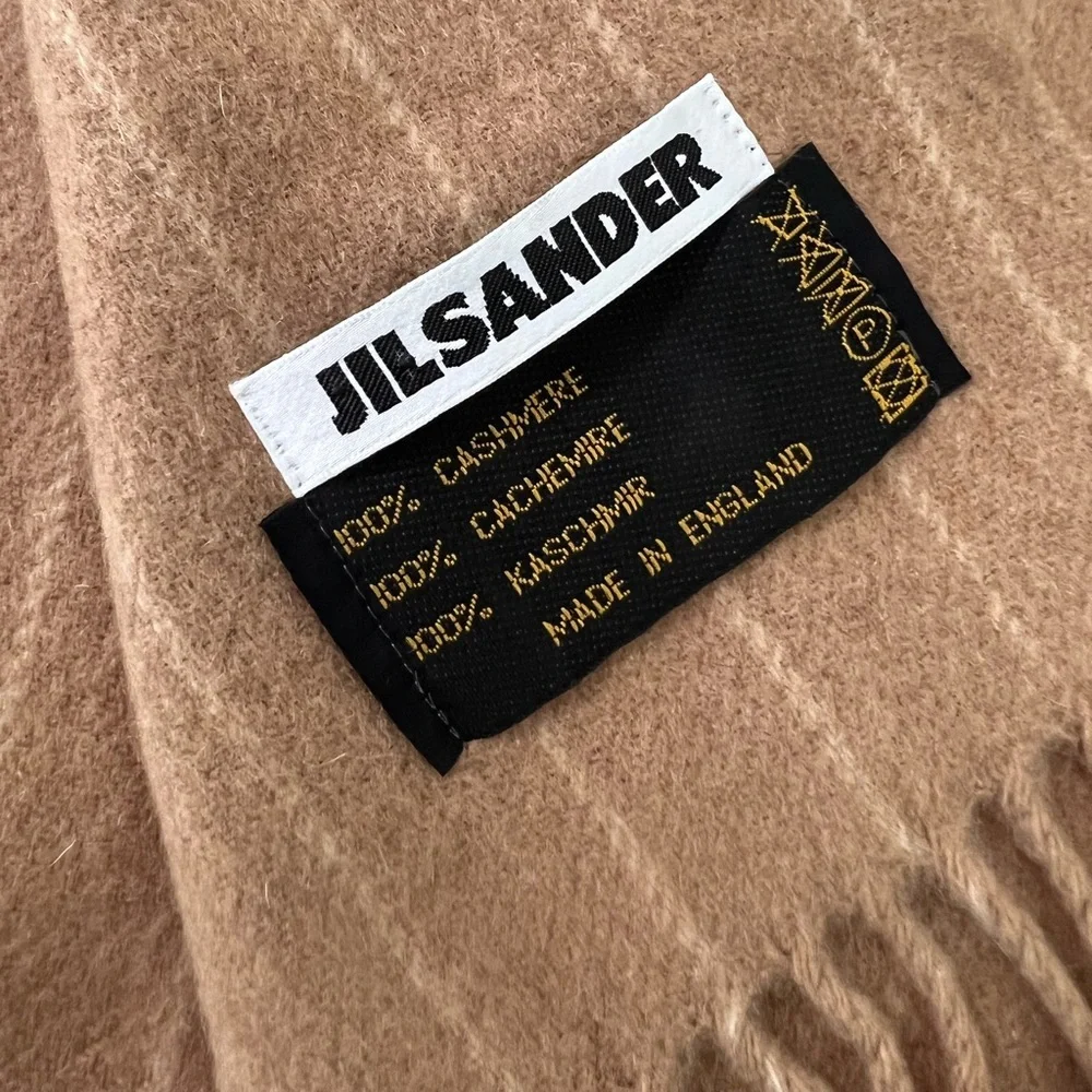 Jil  Sander  Scarf 100% Cashmere Brown Men’s Made In‎ England